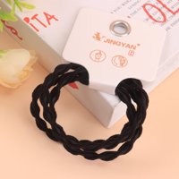 JY黑色麻花皮筋 3