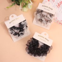 HD大圆点网纱花边肠圈 3