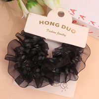 HD大圆点网纱花边肠圈 5