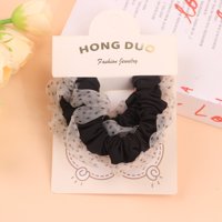 HD布圈点点网纱花边肠圈 2