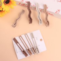 ZE3676咖色8公分4个压夹组合混 3