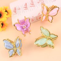 SY蝴蝶金边爪夹 3
