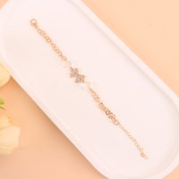 MZQ彩珠蝴蝶结金手链 3