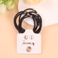 JY圆金珠黑皮筋 3