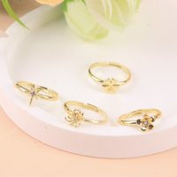 JN烧焊多钻金戒指 2