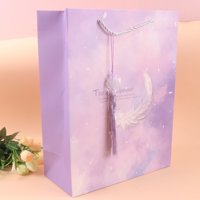 BC518-01竖版大号流苏礼品袋-此刻美好 2