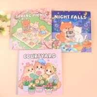 SS16开治愈时光方形涂色本 2