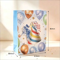 XX99217立体3D烫银系列M号手提袋（图案随机） 3