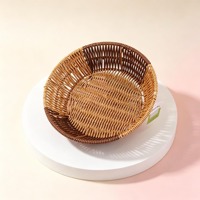TS-B04Z双色圆形竹编筐 2