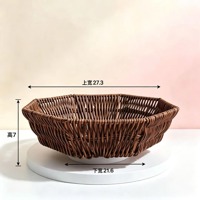 DH-022大号八角竹编筐 3