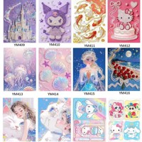 30*40炫彩珍珠相框画（图案随机） 2