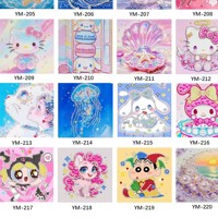 20*20炫彩珍珠相框画（图案随机） 3