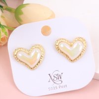 XSW极光珍珠桃心耳钉 2