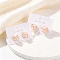 XSW贝母方块耳钉 2