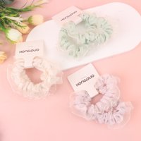 HD柔纱花边碎花肠圈肠圈 2