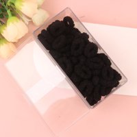 CJ70根黑花朵水晶盒皮筋 3