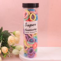 CJ彩100根花齿长筒皮筋 3