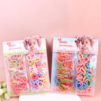 YD甜心公主彩毛巾圈组合皮筋 3