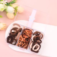 CJ三格咖毛巾圈+一次性皮筋+花齿水晶盒组合 3