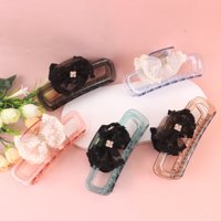 TQ纱领结方形印花配件大爪 2