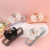 TQ纱领结方形印花配件大爪 5
