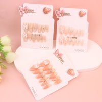 插卡相框法式杏仁链条指甲贴 3
