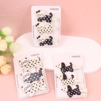 YD黑白撞色卡通3个压夹（款式随机） 3