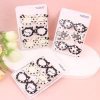 YD黑白波点眼镜3个压夹（款式随机） 2