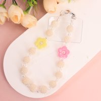 HS珍珠花朵手机链 3