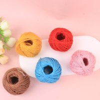 PX0326DIY彩色橄榄球三股麻绳 5