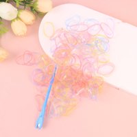 YD可爱女孩彩拆发器一次性皮筋组合 5