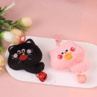 MN吊卡尾巴猫铃铛毛绒挂件（颜色随机） 3
