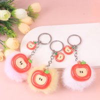 CM苹果毛球挂件 2