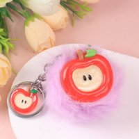 CM苹果毛球挂件 4