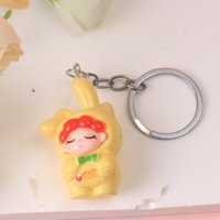 MN树脂兔装女孩挂件 4
