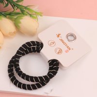 JY素纹黑色皮筋 3