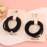 JY布艺珍珠黑皮筋 2