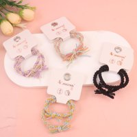 JY彩撞色编织打结皮筋 3