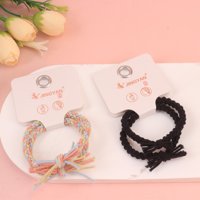 JY彩撞色编织打结皮筋 4